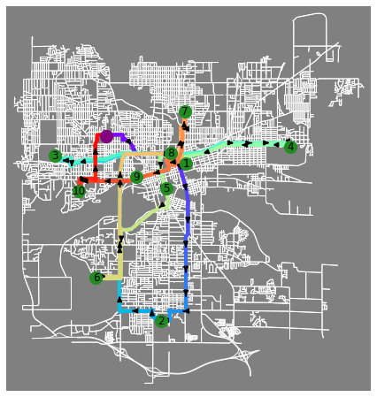 Mapbots Travelling Salesagent Environment